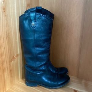 FRYE beautiful black leather boots size 6
